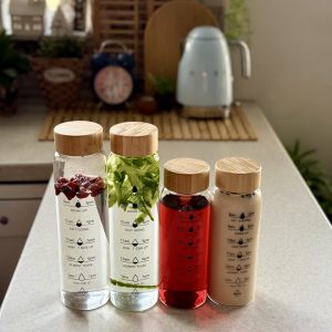 بطری پیرکس درب بامبو